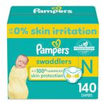 Diapers Newborn/Size 0 (< 10 lb), 140 Count - Pampers Swaddlers Disposable Baby Diapers, Enormous Pack