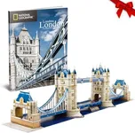 CubicFun 3D Puzzle UK Tower Bridge Architecture Model Kit with Booklet for Adults and Children, 120 Pieces