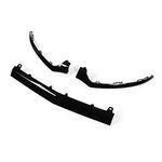 3 PCs Gloss Black Front Bumper Lower Trims Replacement for ‑ C‑Class W205 C205 A205