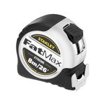 STANLEY FATMAX XTREME Tape Measure Metric/Imperial System 8M 32mm Wide with Chrome Case and Rubber Grip 5-33-891 (Packaging may vary)