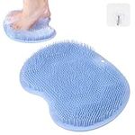 ACWOO Foot Scrubber for Shower, Foot Cleaner Massager Mat with Non-Slip Suction Cups, Shower & Bath Foot Scrubber Mat for Foot Care, Exfoliation, Spa, Foot Circulation & Reduces Foot Pain (Blue)