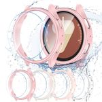 JDBLHM [4+4 Packs] Case for Samsung Watch 7 40mm Screen Protector,4 Hard PC Protective Bumper Case and 4 HD Face Cover,Smartwatch Accessories for Galaxy Watch 7 40mm