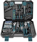 Sundpey Household Tool Kit 257-PCs - Home Auto Repair Tool Set Complete General Hand Tool Set - Tool Kits for Handyman & Precision Screwdriver Set & Metric Hex Key & Toolbox Storage Case for Men Women