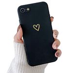 ZTUOK Mobile Phone Case Compatible with iPhone 6/6S Case Girls Cute Heart Protective Case with Camera Protection Shockproof Ultra Thin Silicone Soft Liquid Silicone Case for iPhone 6/6S 4.7 Inch