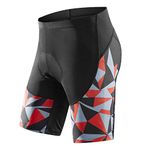 Santic Cycling Shorts Mens 3D Padded Bike Shorts for Mens Biking Bike Bicycle Shorts Pants High Breathable