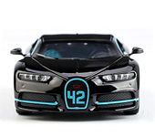 Bluebell 1:32 Scale Bugatti Chiron Die-Cast Metal Car with Sport car Openable Doors Light and Sound,Pull Back Function Indoor Outdoor Toy for Kids (1:32 Bugatti Chiron - Black)