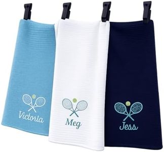 Personalized Tennis or Pickeball or Mountian Bike Hand Towel, Gym, Sweat, Team, Embroidered Tennis Towel for Men and Women Tennis Gifts, Embroidered Pickball Towel, Biking