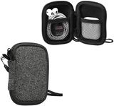 kwmobile Neoprene Case Compatible with in-Ear Headphones - 2.3 x 3.5 inches (6 x 9 cm) Case with Zip - Anthracite/White