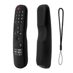 Cotbolt Silicone Case Cover Compatible with LG AN-MR21GA MR22GA MR23GA MR24GA Magic Remote Shockproof for LG Smart TV Remote 2021 2022 2023 2024 (Remote Not Included) (Black)