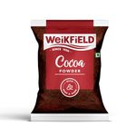 Weikfield Cocoa Powder 1 kg Pouch| Low Fat Rich & Decadent Pure Cocoa Powder| Unsweetened Dark Cocoa for Baking, Desserts, Smoothies, Brownies, Hot Chocolate & Cakes