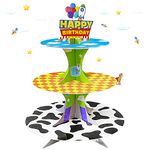 3-Tier Cartoon Story cupcake stand Cardboard Cake Stand Dessert Tower Holder for toy theme Birthday Decoration Baby Shower Party Supplies