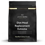 Protein Works - Diet Meal Replacement Extreme Shake, 200 Calorie Meal, High Protein Meal, Supports Weightloss, 16 Servings, Vanilla Crème Crush, 1kg