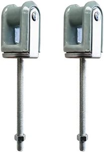 (Pack of 2) Airmont Products AP-10922, Heavy Duty Bolt and Nut Type Porcelain Wire Holder, Reinforced Steel Bolt, Reinforced Steel Support, Ceramic Head for Cables or Wires Acts as an Insulator