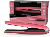 REVAMP Liberate Cordless Hair Straightener - Compact, Lightweight Portable Straightening Iron, Ceramic Ionic Flat Iron Plates, Travel Lock, Heat-Resistant Travel Pouch, Pink