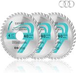 UAVAU 4-1/2 Circular Saw Blade - 40T with 7/8 Inch, 5/8" Arbor, TCT Compact Circular Saw Blades for Cutting Wood, Plastic, Composite Materials, Fit for Dewalt Craftsman Ryobi Milwaukee - 3Packs