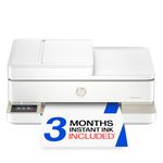 HP Envy 6555 Wireless All in One Color Inkjet Printer, Print, Scan, Copy, Duplex Printing Best-for-Home, 3 Month Trial of Instant Ink Included, AI-Capable (C2XR6A) Portobello