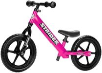 Strider - 12 Classic Kids Balance Bike, No Pedal Training Bicycle, Lightweight Frame, Flat-Free Tires, For Toddlers and Children Ages 18 Months to 3 Years Old, Pink