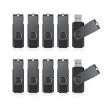 KEXIN 10pcs 16GB USB Flash Drives USB Sticks 16 GB Bulk Pack Memory Flash Drives USB2.0 Black