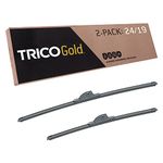 TRICO Gold Wiper Blade 24 & 19 inch Fits Select Volkswagen, BMW, Dodge, Chevrolet, Ford, Honda, Toyota, Pontiac, Lexus, Infiniti, Mercedes-Benz, Model Years (18-2419)