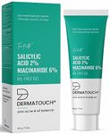 Dermatouch Salicylic Acid 2% Niacinamide 6% Anti-Acne Oil-Free Gel For Active Acne, Oil Balancing, Pore Tightening - 30G