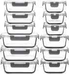 AILTEC 12 Pack Glass Food Storage C