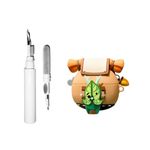 [3 in 1] Silicone Korok Case Compatible with Airpods 2/1 with Keychain, Cute Anime Yahaha Shockproof Protective Cover for Kids Boys with Cleaning Kit