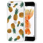 Vavies Case for iPhone 6S Case,iPhone 6 Phone Case for Girls Women, Slim Shockproof Clear Pattern Soft Flexible TPU Back Phone Protective Cover Cases for iPhone 6S/iPhone 6 4.7 inch (Pineapple)