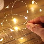 PESCA 3AA Battery Powered, Waterproof, Copper Wire String Fairy Lights 50 LEDs Warm White 5 Meter