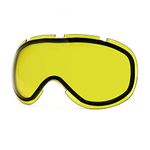 SPOSUNE Ski Snowboard Snow Goggles Replacement Lenses UV400 Protection Anti Fog Spherical Dual Lens for Snowmobile Skiing Skating