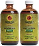 Tropic Isle Living Jamaican Black Castor Oil 8oz "Pack of 2"