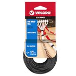 VELCRO Brand ONE WRAP Thin Ties | Strong & Reusable | Perfect for Fastening Wires & Organizing Cords | Black & Gray, 8 x 1/2-Inch | 25 Black + 25 Gray Ties