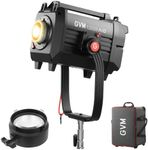 GVM 1200B AIO LED Video Light + 3X Optical Intensifier, 1200W Photography Lighting, 42800lux lux, Triple Brightness with Intensifier, 2700K-6800K, Bluetooth Control for Filmmaking Live Broadcast