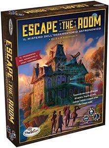ThinkFun - Escape The Room, Il Mistero dell'Osservatorio Astronomico, Giochi da Tavolo per Tutta la Famiglia, 3-8 Giocatori, Idea Regalo per Adulti e Ragazzi 13+ Anni, Edizione in Italiano