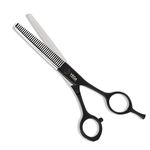 VEGA PROFESSIONAL Carbon Crest Thinning Black line Hairdressing Scissor, (VPPSC-08)