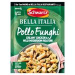 Schwartz x Bella Italia Pollo Funghi Creamy Chicken & Wild Mushroom Rigatoni Recipe Mix, 30g