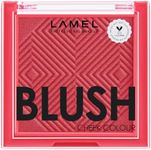 Lamel Blush Cheek Apricot Color Mini - Blendable Natural Blush Powder - Enhances & Defines Shapes & Features - Shading & Contouring Powder Blush - 4 Universal Shades - № 407 (Apricot) - 3.8g/0.13 oz