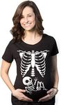 Crazy Dog Tshirts Maternity Skeleto