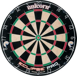 Unicorn Eclipse Pro Championship Edition Bristle Dartboard - PDC Endorsed, Ultra-Slim 30% Thinner Wire - Staple-Free Bullseye - Premium Self-Healing Sisal - High-Visibility Rotatable Number Ring