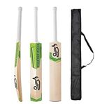 MAYRA Cricket Bat Kashmiri Popular Willow Full Size for Tennis Ball, Rubber Ball, Plastic Ball,Lather Ball with Black Cover (KOOKABURA)