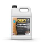 DEFY Essential Semi Transparent Exterior Deck Stain and Sealer - One Day Deck Stain & Fence Stain - 1 Gallon (Butternut)