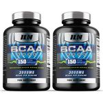 BCAA 3000mg - 2:1:1 BCAA Capsules - BCAAs (300 Capsules) - 3000mg BCAAs per Serving - BCAA Amino Acids - 60 Servings - Suitable for Vegans & Vegetarians