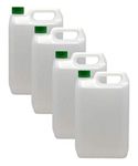 HDPE Jerry 5L 4 Pack with Optional Lids (Green)