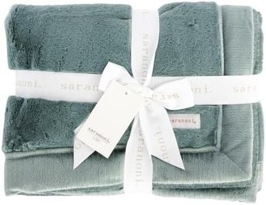 SARANONI Super Soft Comfy Lush 60" x 40" Blanket for Kids and Teens (Eucalyptus)