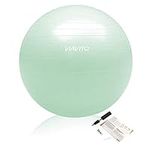 VIAVITO 200kg Anti-Burst Gym Swiss Ball with Pump - Sea Foam Green - 55cm