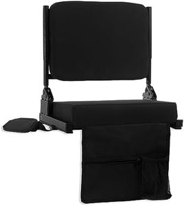 JST GAMEZ Stadium Seat for Bleachers with Back Support Bleacher Seat Stadium Seating for Bleachers Stadium Chair Includes Shoulder Straps Carry Handle and Cup Holder Choose Your Style