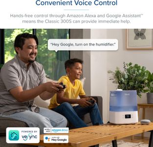 LEVOIT 6L Cool Mist Humidifier – Smart App, Alexa, Quiet Sleep, Blue