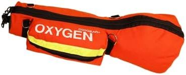 Dixie Ems O2 Shoulder Bag for D Size O2 Cylinder and Supplies, Oxygen Tank Carry Pack with Padding