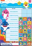 Paper Projects 01.70.30.041 Baby Shark Potty Training Includes 56 Sparkly Stickers | Colourful Chart is Wipe-Clean, Blue, 29.7cm x 42cm