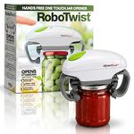 Robotwist Jar Opener, Automatic Jar Opener, Deluxe Model with Improved Torque, Robo Twist Kitchen Gadgets for Home, Electric Handsfree Easy Jar Opener – Works on All Jar Sizes, As Seen on TV