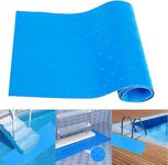 Pool Ladder Pad 16''×36'' Non Slip Texture Swimming Pool Ladder Mat for Above Ground and in Ground Pool Liner and Stairs(dots)